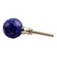 Round Navy Blue Glass Drawer Knob 